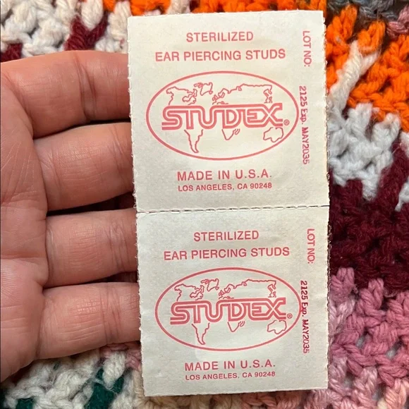 Studex Gold Diamond Stud Earrings Set - Picture 2 of 3